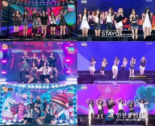 [사진 = JTBC '골든 웨이브 2024 대만', KBS 2TV '뮤직뱅크 인 벨기에' 방송 화면 캡처]