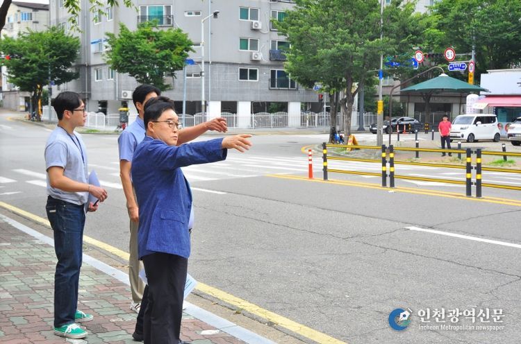 검암 도요지로 교통사고 위험지역 선재대응 시설물 설치