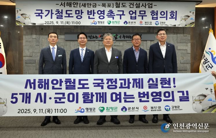 고창군, 서해안(새만금-목포) 철도 건설사업, 국가철도망 반영촉구 업무협의회