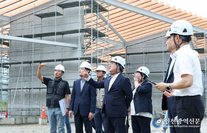 이장우 대전시장 유성복합터미널 건설 현장점검