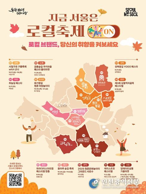 2025년 하반기 로컬브랜드 축제 통합 포스터