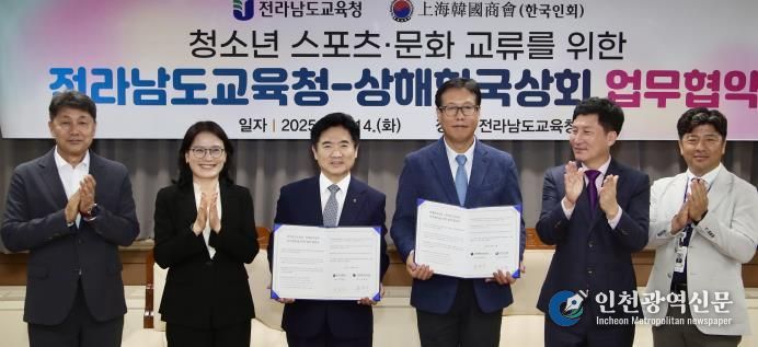 ‘청소년 스포츠·문화 교류를 위한 업무협약(MOU)’관련 사진