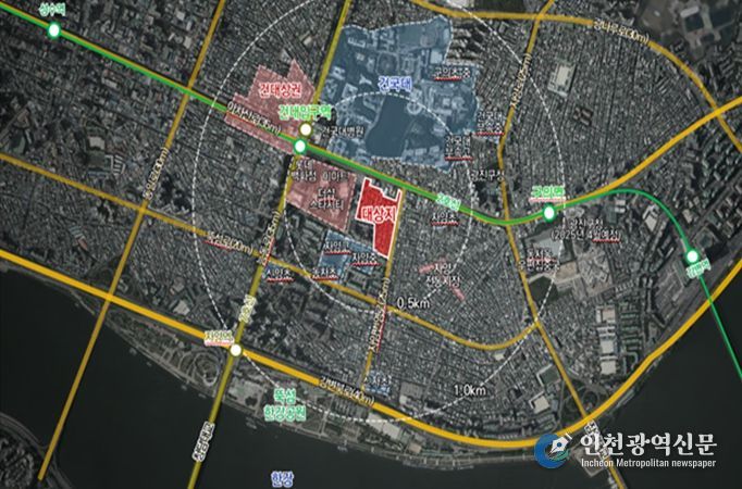 광진구 자양동 227-147번지 일대 (40,798㎡) 위치도