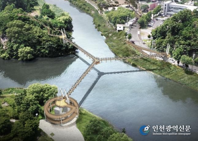 Y자형 출렁다리 조감도