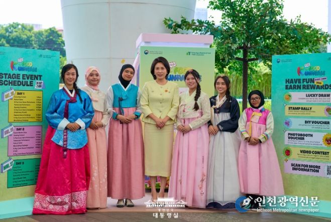김혜경 여사, K-푸드 팝업스토어 방문(대통령실)