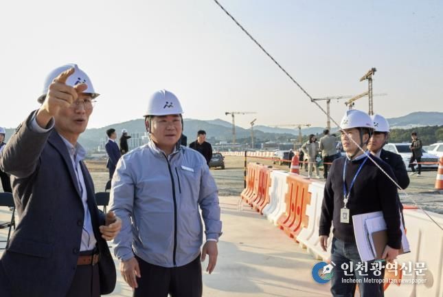 오세현 아산시장 센트럴시티 현장방문