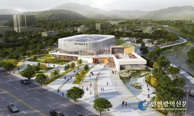 서화면 평화체육관 조감도