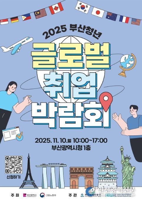 2025 부산청년 글로벌취업박람회 포스터