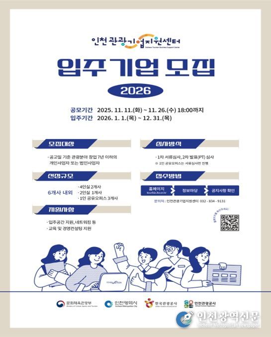 입주기업 모집 포스터