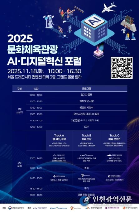 ‘2025 문화체육관광 인공지능(AI)·디지털혁신 포럼’ 포스터
