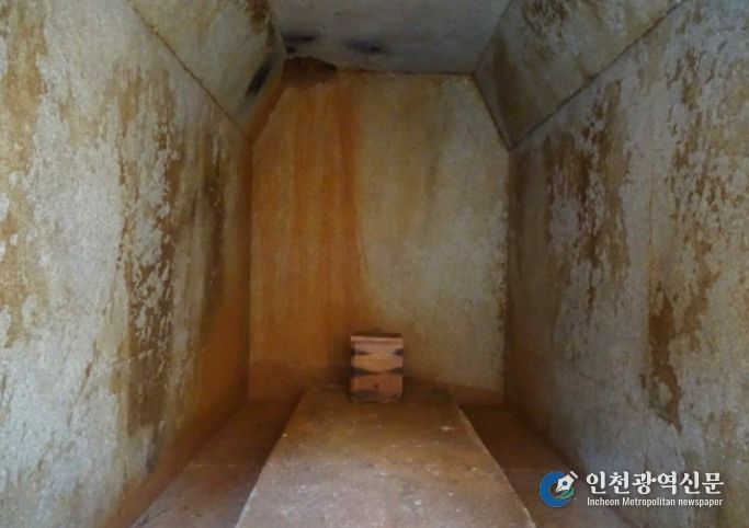 익산 쌍릉 석실 내부