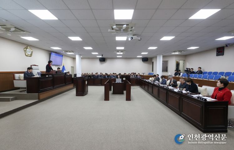 인천 동구의회, 제289회 제2차 정례회에서 구정에 관한 질문 실시