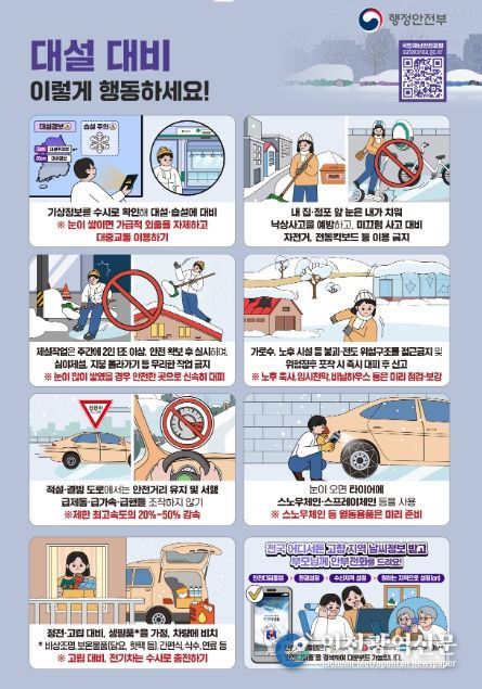 대설 국민행동요령