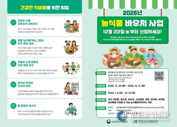 2026년 농식품 바우처 지원사업 신청 접수