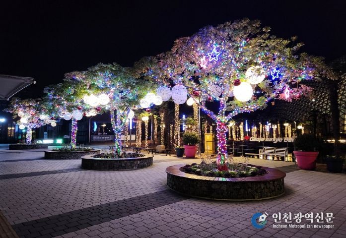 거제식물원 야간 경관조명 설치로 관람 만족도 향상