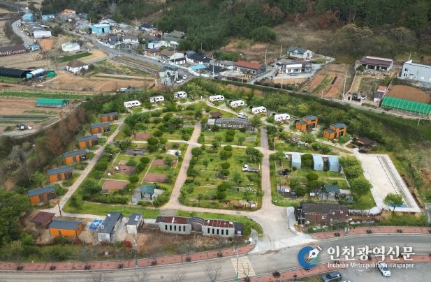 회산백련지 오토캠핑장 모습