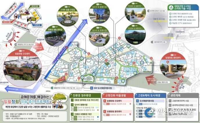 청림·일월 우리동네살리기 마스터플랜 구상도.