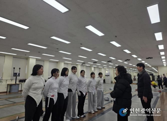 이말숙 교육장 현장 격려 모습