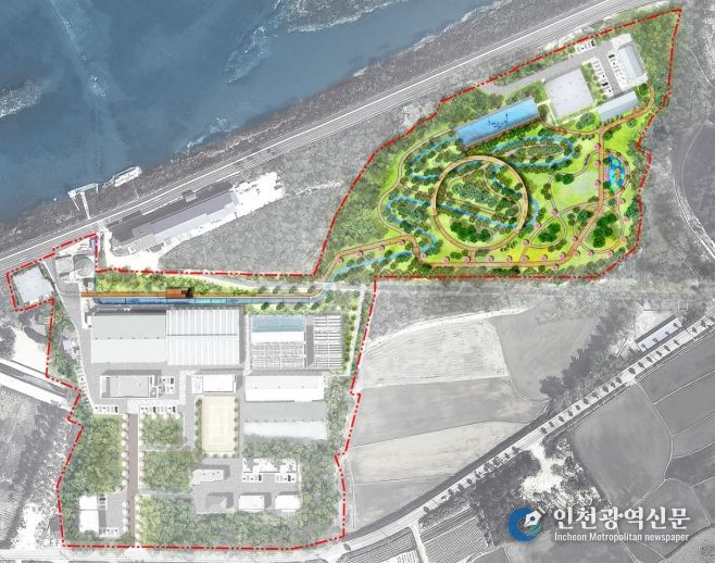 연어자연산란장 전체계획도