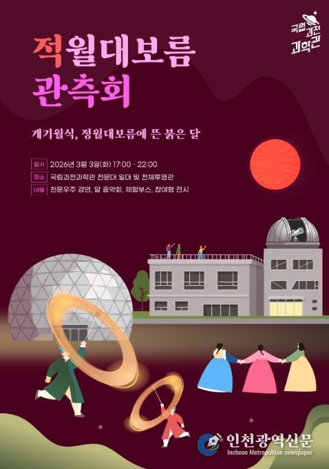 '적월대보름 관측회' 포스터