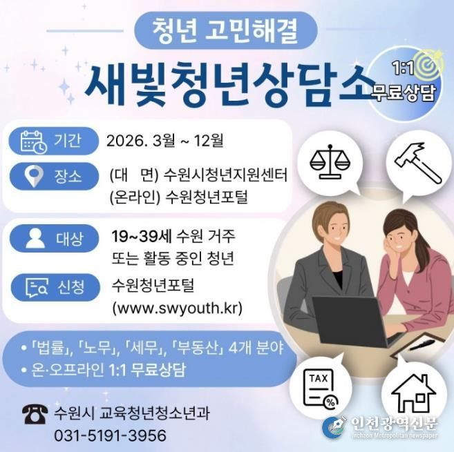 ‘새빛청년상담소’ 홍보물