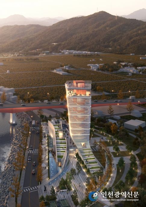 사천 선상지 조감도