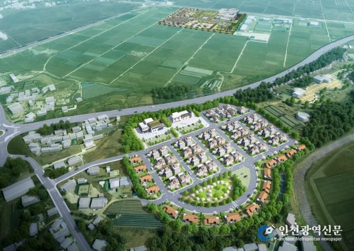 지역활력타운 사업대상지 전체 조감도