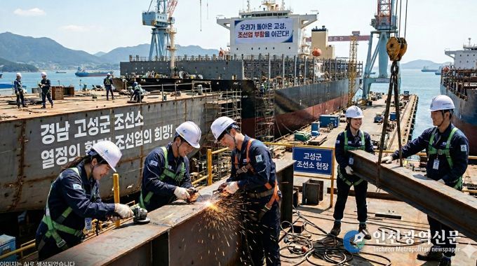 고성군, 조선업 신규 취업자 이주정착비 최대 360만 원 지원
