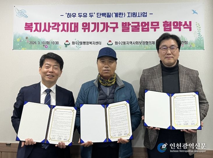 동구 화수2동과 한국야쿠르트 동인천점, 복지사각지대 발굴 업무 협약