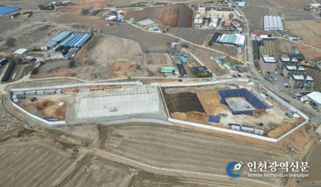 현장 전경(좌 메디푸드 연구지원센터, 우 그린바이오 벤처캠퍼스)