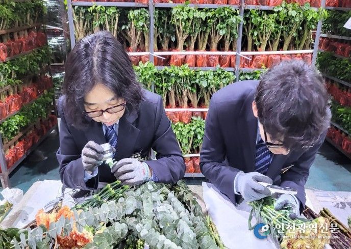 수입 화훼류 현장검역