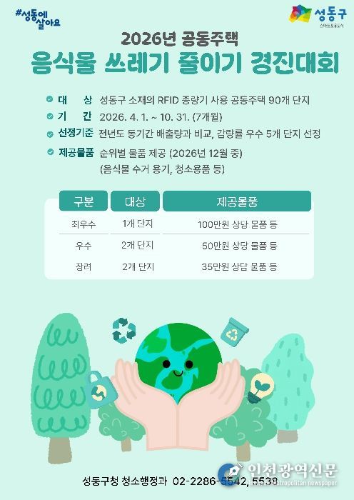 ‘2026년 공동주택 음식물쓰레기 줄이기 경진대회’ 안내문
