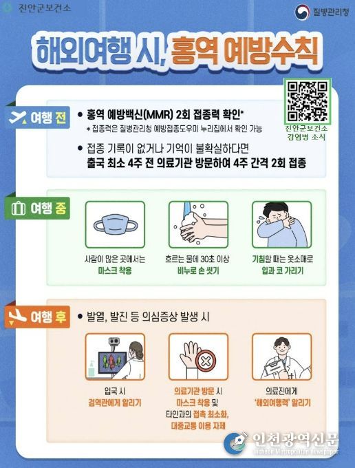 진안군, 설레는 여행 전 홍역 체크 필수!