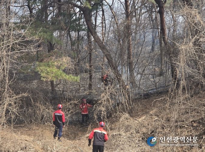 산불 진화 현장