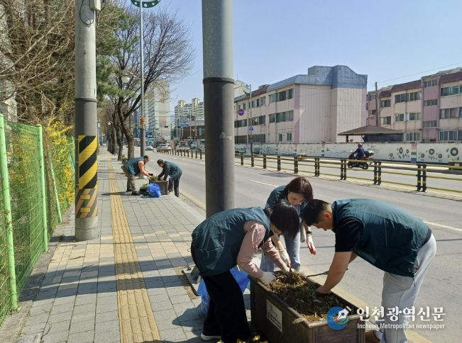 동두천시 생연2동 주민자치회, 봄맞이 초화류 식재로 쾌적한 마을 환경 조성