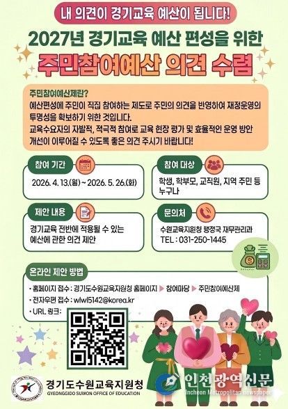 주민참여예산 설문조사 포스터