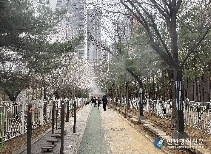 인천 동구, 폭염 대비‘쿨링포그’ 설치 완료